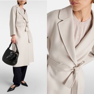 Max mara ESTURIA pearl grey 100% wool coat NO OFFERS CONSIDERED